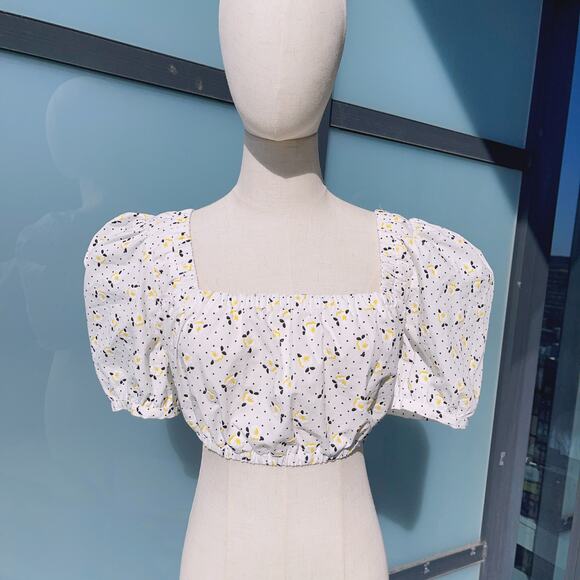 ZARA Floral Print Crop Top (XS) - Picture 1 of 6